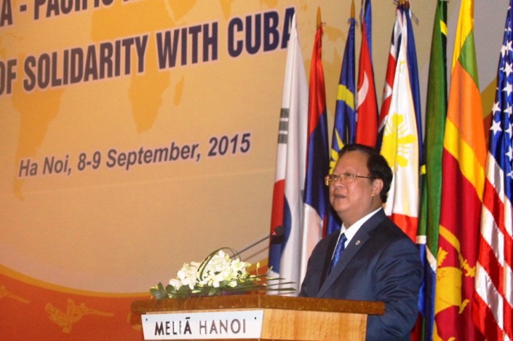 Clôture de la 7ème conférence «l’Asie-Pacifique solidaire avec Cuba» - ảnh 1